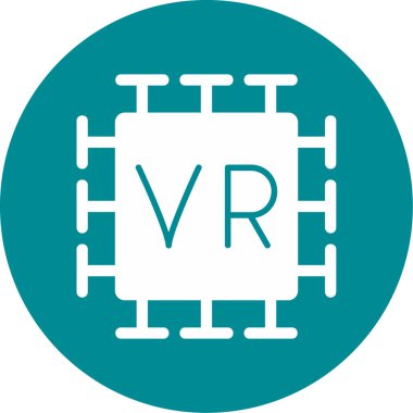 sanal gerçeklik simgesi, basit tasarım 