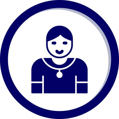 Jimnastik eğitmeni web simgesi, vektör illüstrasyonu