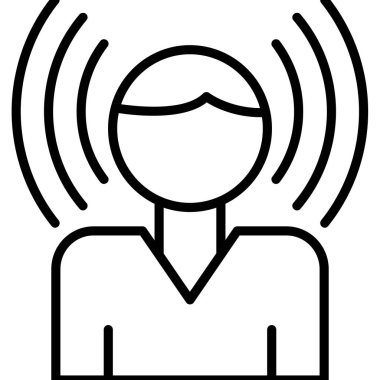 Farkındalık simgesi. Web simgesi vektör illüstrasyonu