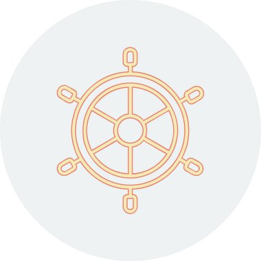 Dümen. Web simgesi basit illüstrasyon