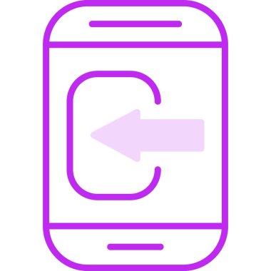 Akıllı Telefon web simgesi basit illüstrasyonunu kontrol et