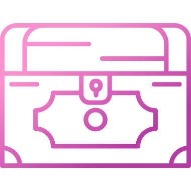 Göğüs simgesi, vektör illüstrasyonu basit tasarım