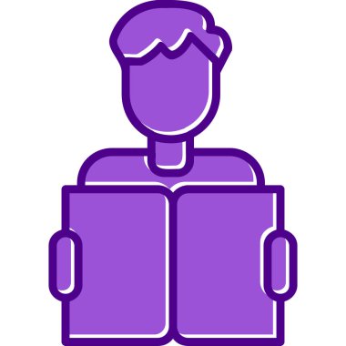 Web simgesi vektör illüstrasyonu öğreniliyor 