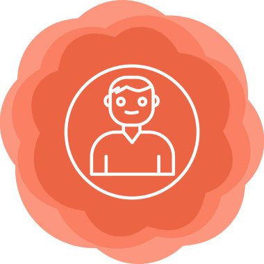 Kullanıcı Hesabı web simgesi basit illüstrasyon