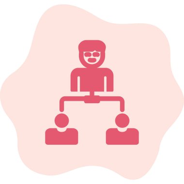 Hiyerarşi web simgesi basit illüstrasyon