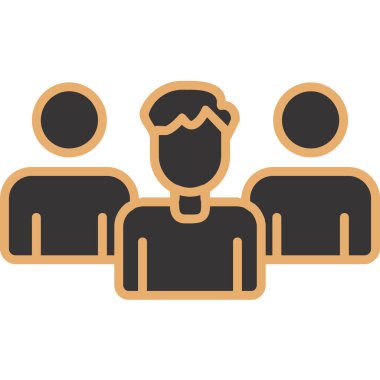 Takım. Web simgesi basit illüstrasyon 