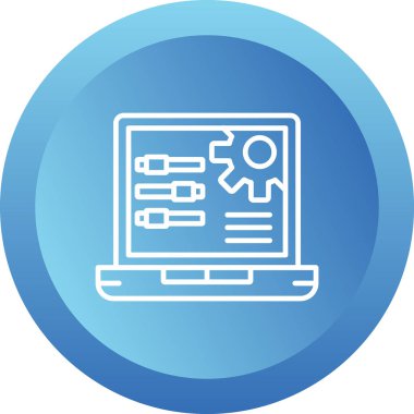 Teçhizat. Web simgesi basit illüstrasyon