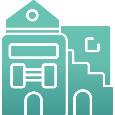 vektör evi oluşturma simgesi, modern tasarım illüstrasyonu 