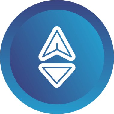 Tetrahedron web simgesi, vektör illüstrasyonu