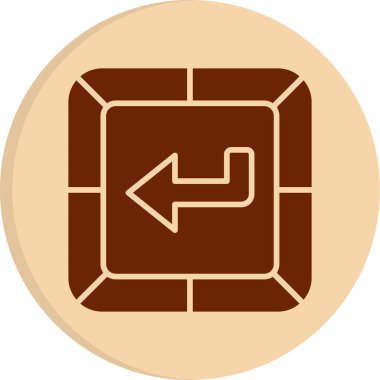 Girin. Web simgesi basit tasarım