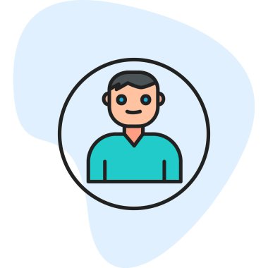 Kullanıcı Hesabı web simgesi basit illüstrasyon