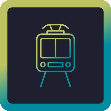 Web simgesi tren, illüstrasyon vektör 