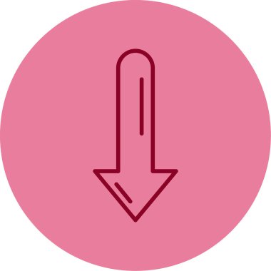 aşağı ok simgesi, vektör illüstrasyon tasarımı 