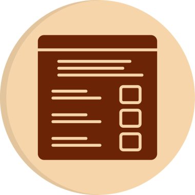 Quiz web simgesi vektör illüstrasyonu