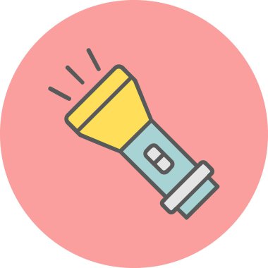 el feneri. Web simgesi basit illüstrasyon