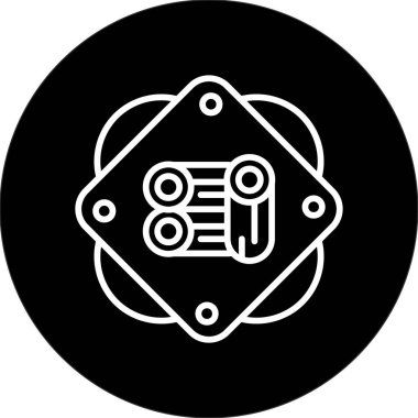 Ahşap günlük kaydı simgesi, vektör illüstrasyonu basit tasarım