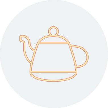 Vektör illüstrasyonu, çaydanlık ağı simgesi 