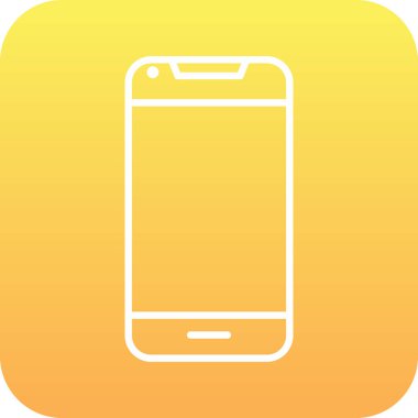 Akıllı telefon. Web simgesi basit illüstrasyon