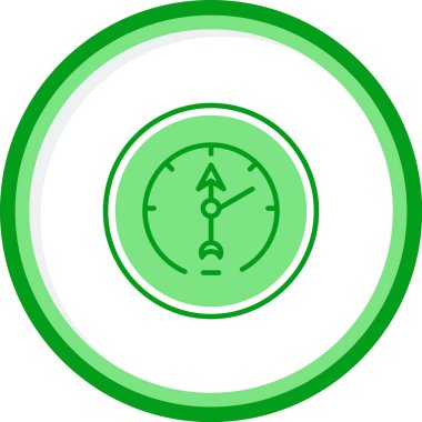 Barometre. Web simgesi basit illüstrasyon         