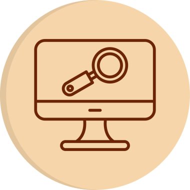 seo modern simgesinin vektör illüstrasyonu 