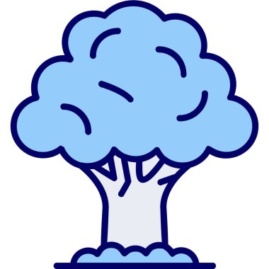 Ağaç. Web simgesi basit illüstrasyon 