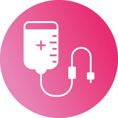 Kan Transfüzyon Ağı simgesi, vektör illüstrasyonu