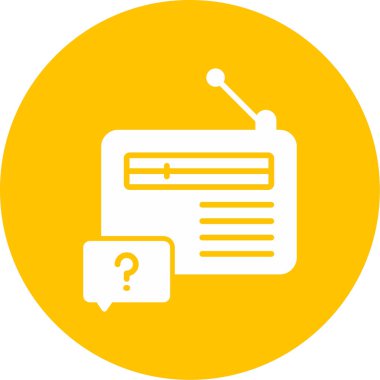 radyo simgesi vektör illüstrasyonu 