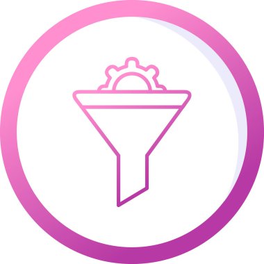 Vektör illüstrasyon Huni ağ simgesi 