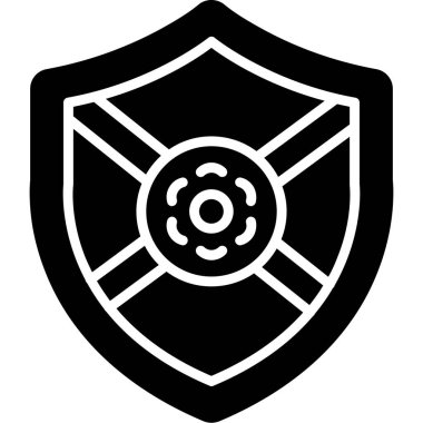 Ağ için koruma kalkanı vektör simgesi 