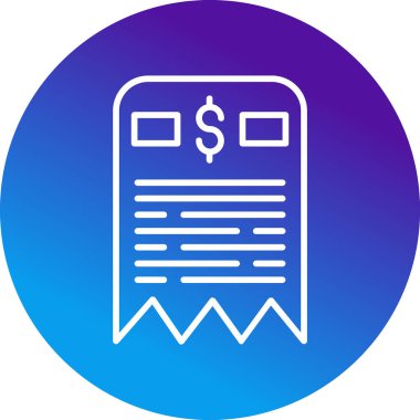 fatura simgesi vektör illüstrasyonu