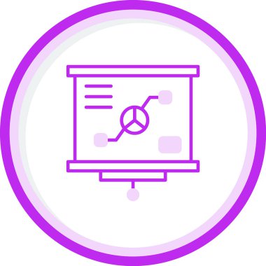 sunum simgesi, vektör illüstrasyonu 