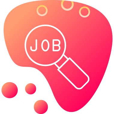 İş Arama Web simgesi vektör illüstrasyonuName 