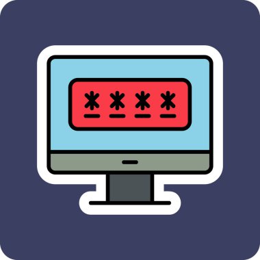 password web icon vector illustration 