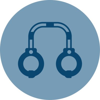 kelepçe ikon vektör illüstrasyonu