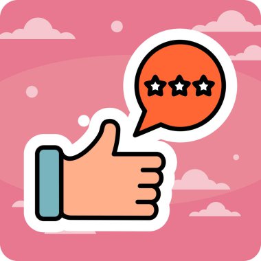 Geri bildirim simgesi, vektör illüstrasyon tasarımı 