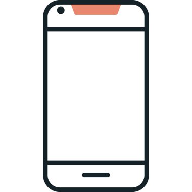 Akıllı telefon. Web simgesi basit illüstrasyon