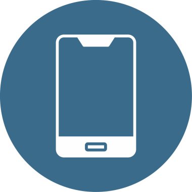 Cep telefonu simgesi, vektör illüstrasyonu 