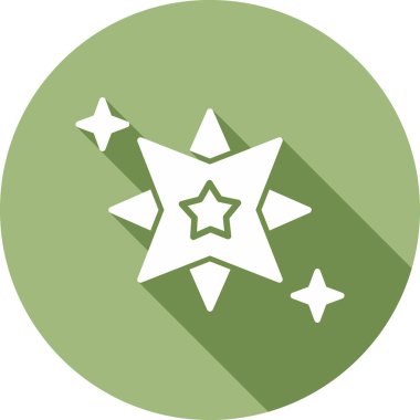 Bir yıldız simgesinin vektör illüstrasyonu 