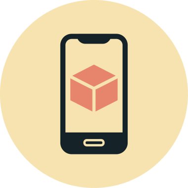 Görüntüde Artırılmış Gerçeklik simgesine sahip akıllı telefon 