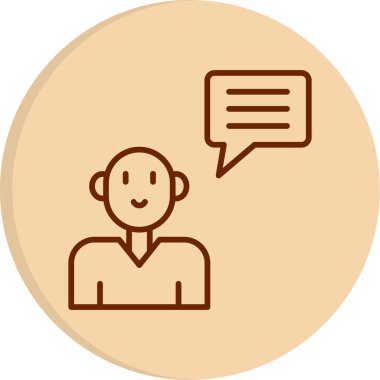 Topluluk Yöneticisi Web simgesi vektör illüstrasyonu