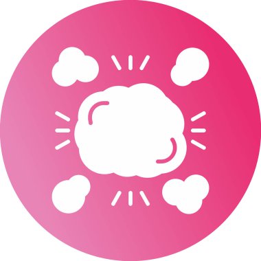 Bulutlar. Web simgesi basit illüstrasyon