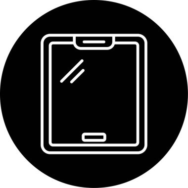 tablet. Web simgesi basit illüstrasyon 