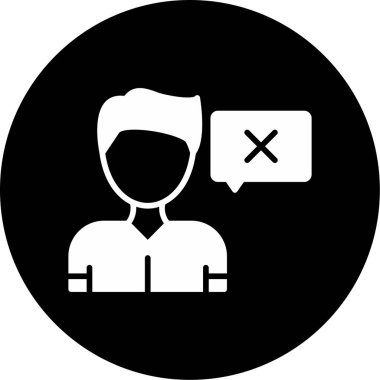 Düz simge, vektör gösterimi yanıtla 