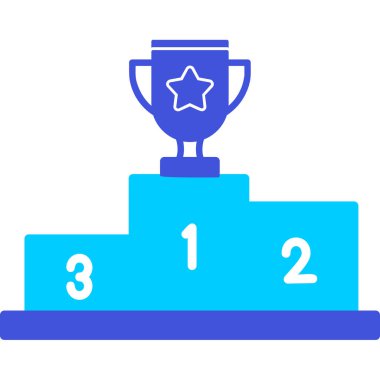 Kazanan kupa ikonu. özet çizimi 