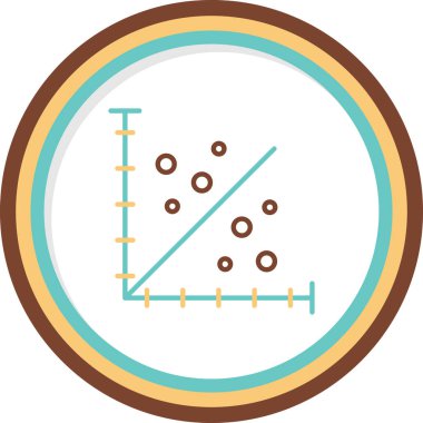 Bağlantılı düz simge, vektör illüstrasyonu 