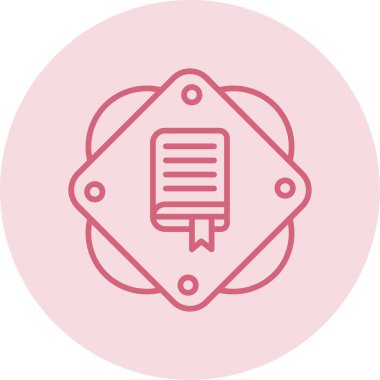 kitap simgesi, vektör illüstrasyonu basit tasarım