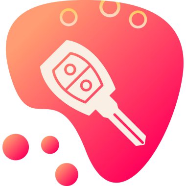 araba anahtarı vektör illüstrasyonu