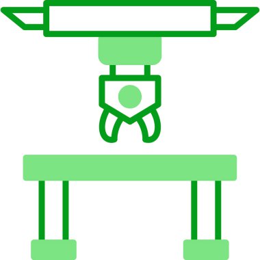 robot kolu web simgesi vektörü