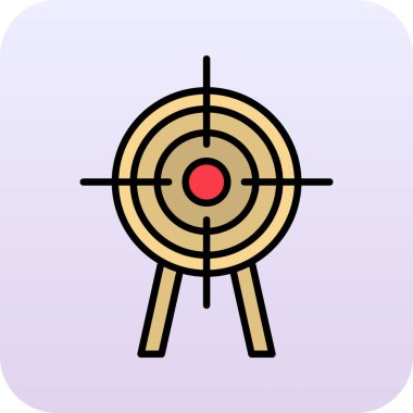 Hedef. Web simgesi basit illüstrasyon 