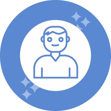 Kullanıcı Hesabı web simgesi basit illüstrasyon